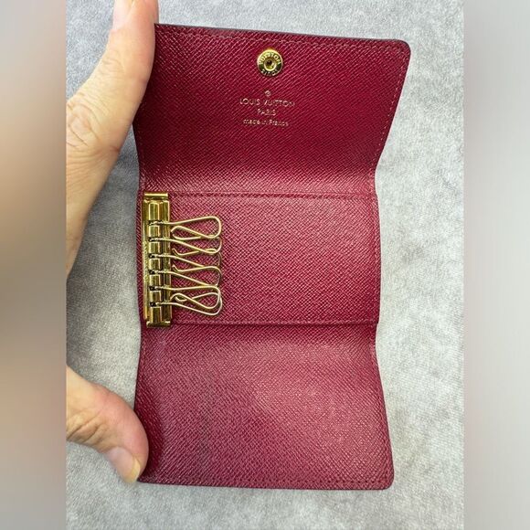 Louis Vuitton Monogram Fuchsia 6 Ring Holder Case Wallet - Picture 6 of 10